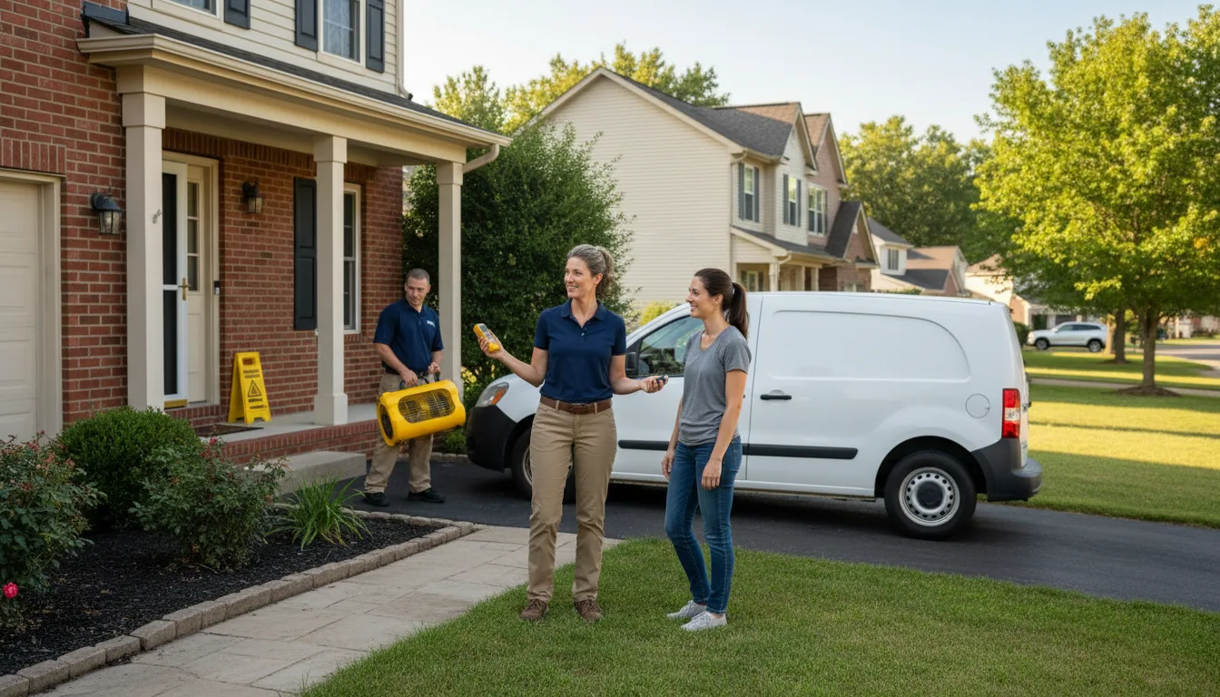 Residential water damage restoration in Corinth, MS